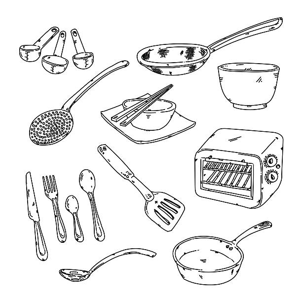Kitchen stuff stock illustration