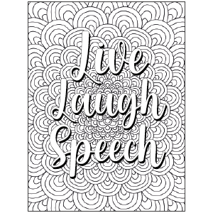 Slp life coloring book a funny relatable and stress relief speech language pathologist speech therapist gift idea for women webb milly books