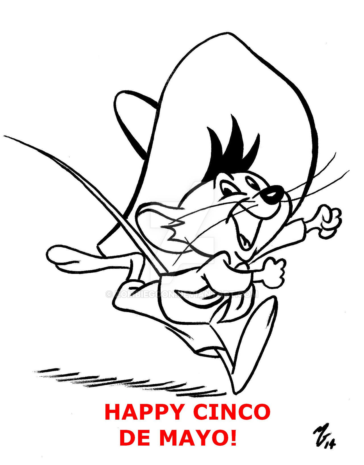 Speedy gonzales cinco de mayo by zombiegoon on