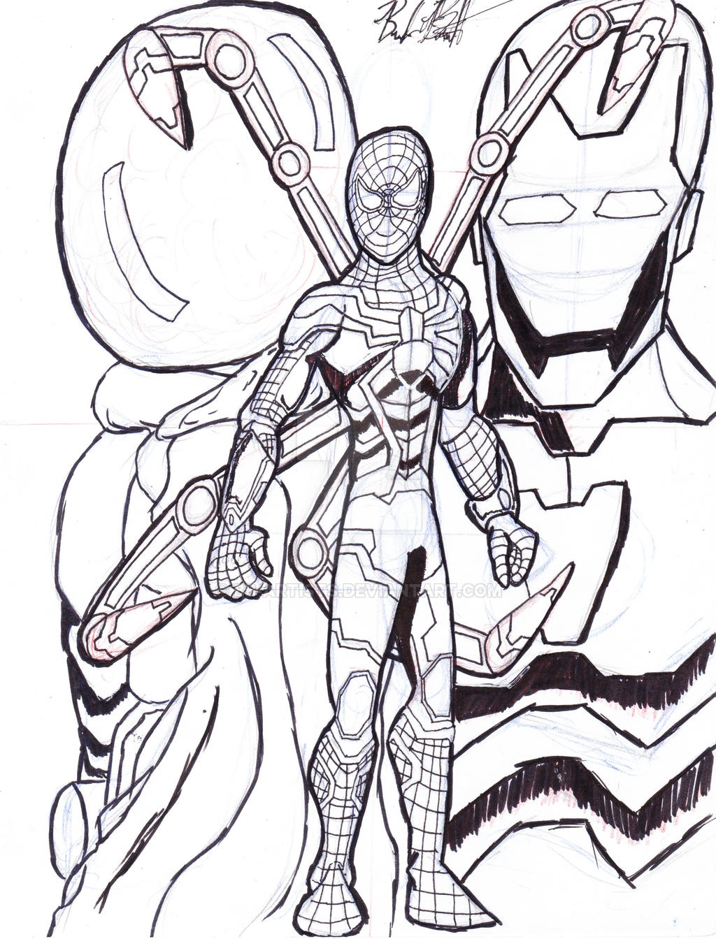 Spider man far from home inking phase by bb
