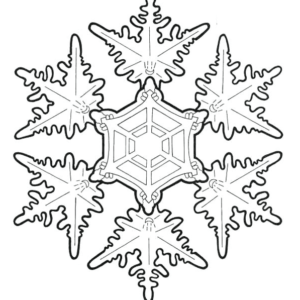 Snowflake coloring pages printable for free download