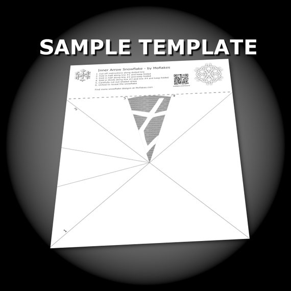 Spider paper snowflake printable template