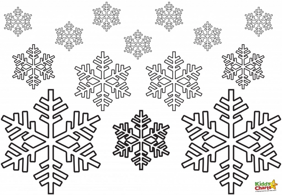 Free printable snowflake coloring pages