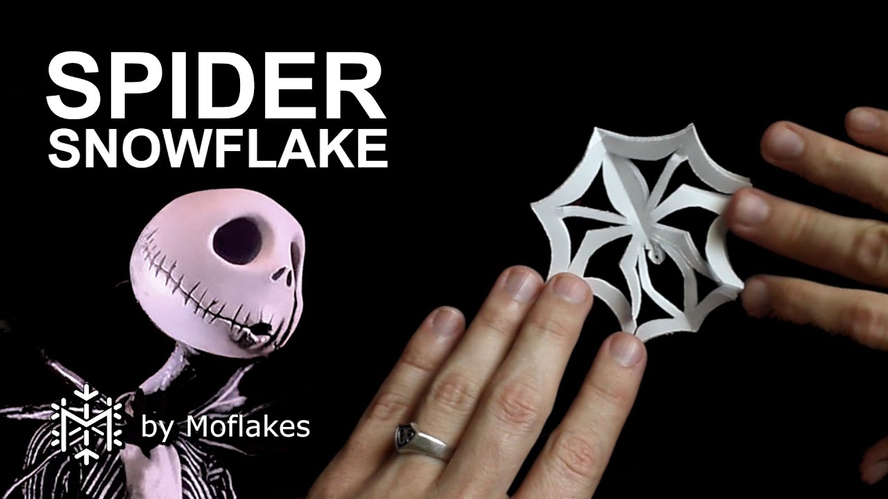 How to make a spider snowflake