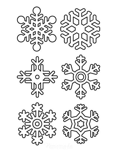 Best snowflake coloring pages free snowflake templates