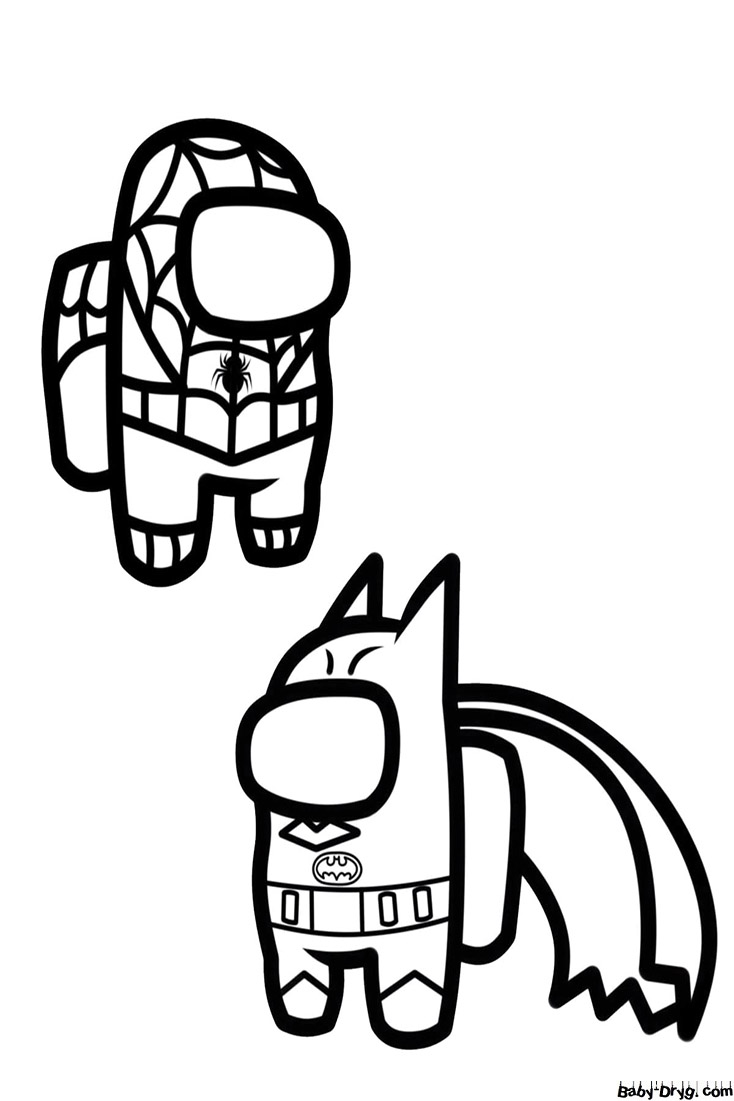 Coloring page captain america spider