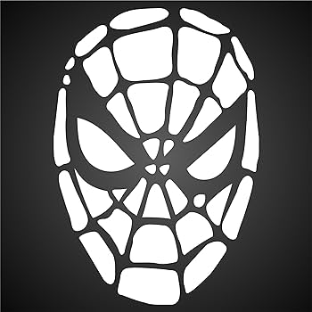 Stencils for walls halloween spiderman mask stencil