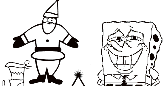 Spongebob christmas coloring pages spongebob squarepants xmas coloring printables team colors
