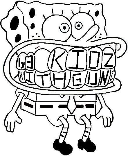 Spongebob stencil