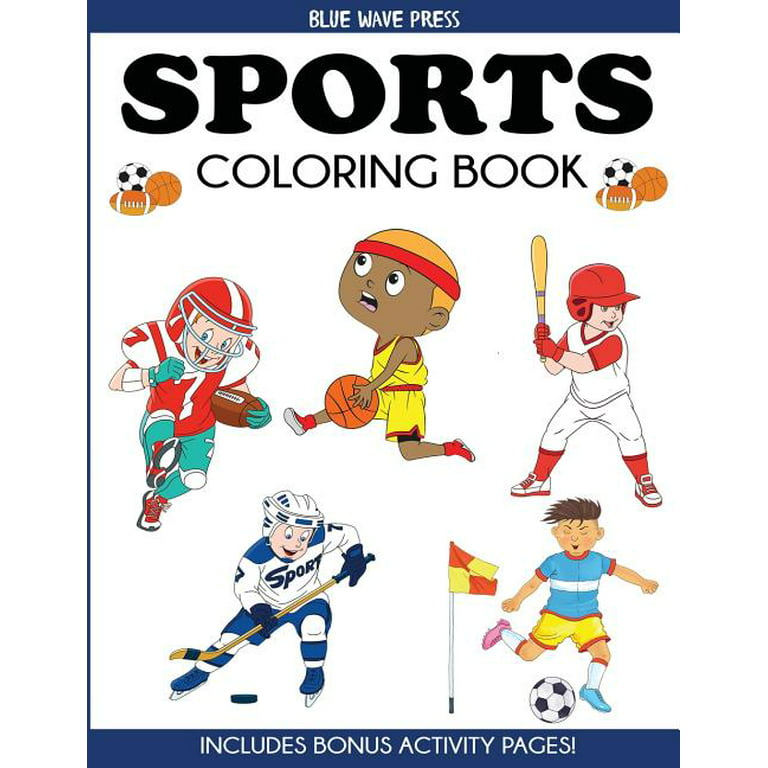 Coloring books for kids sports coloring book paperback