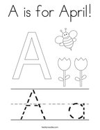 April coloring pages