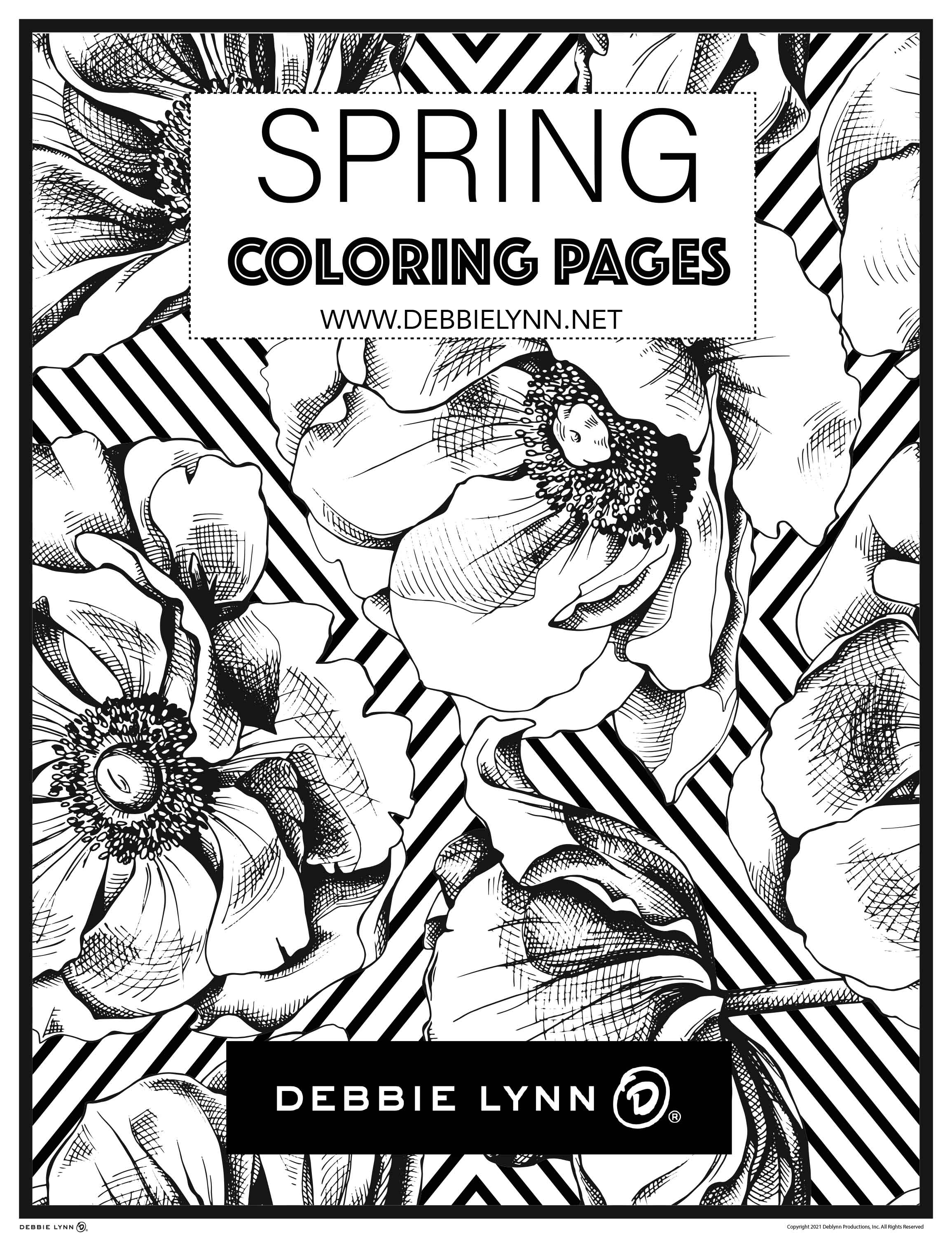 Spring coloring ebook â debbie lynn