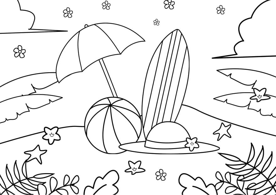 Free spring break drawing