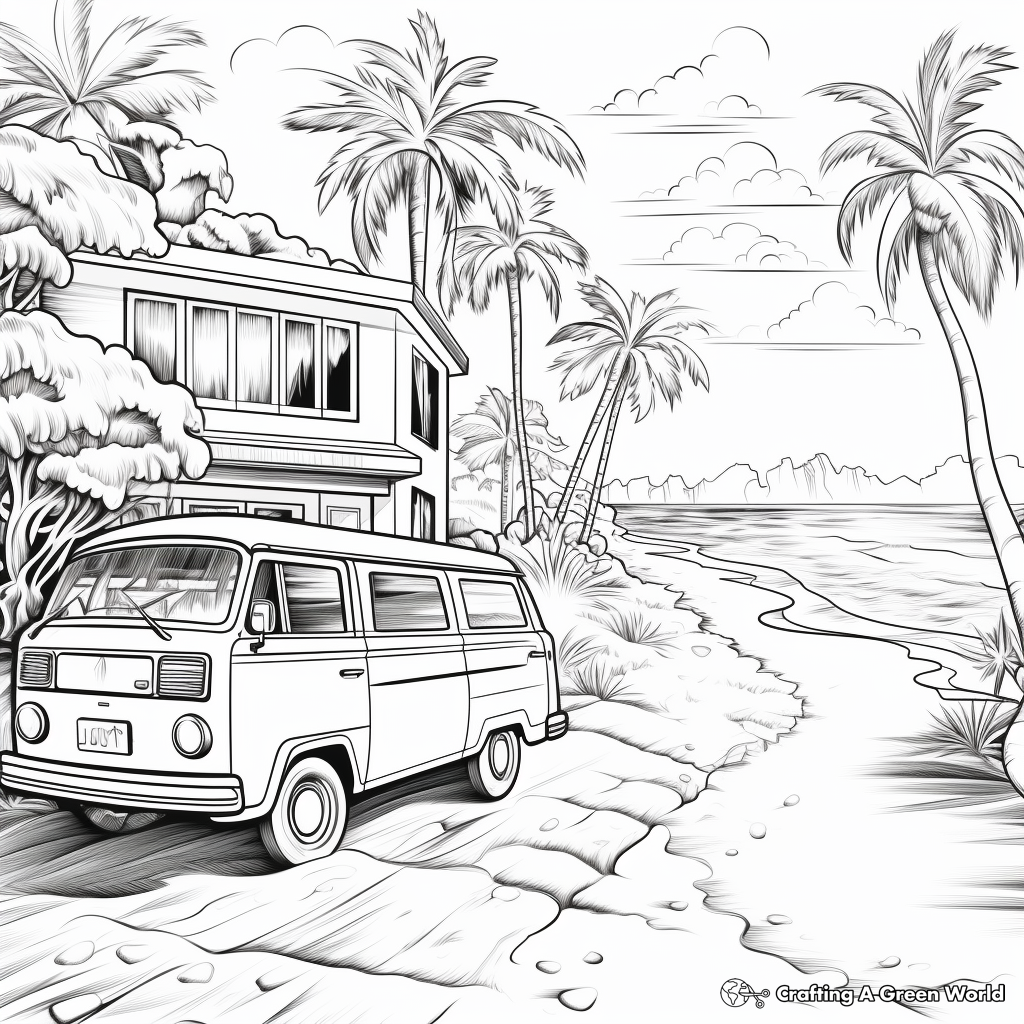 Spring break coloring pages