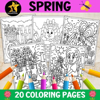 Spring break coloring pages april coloring sheets spring after break activities