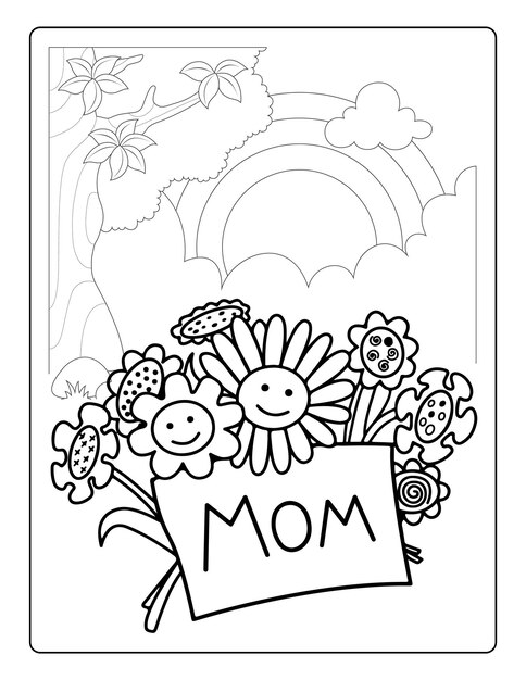 Page spring coloring book images