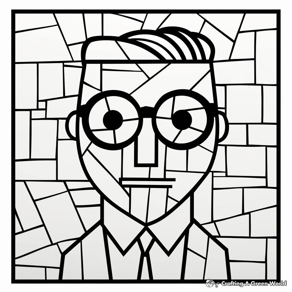 Mosiac coloring pages