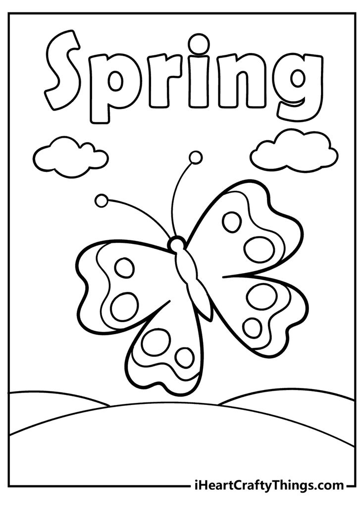 Free spring coloring pages updated spring coloring pages spring coloring sheets preschool coloring pages
