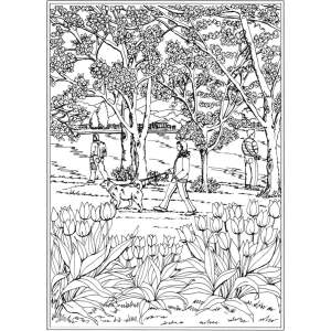 Creative haven spring scenes coloring book goodridge teresa books