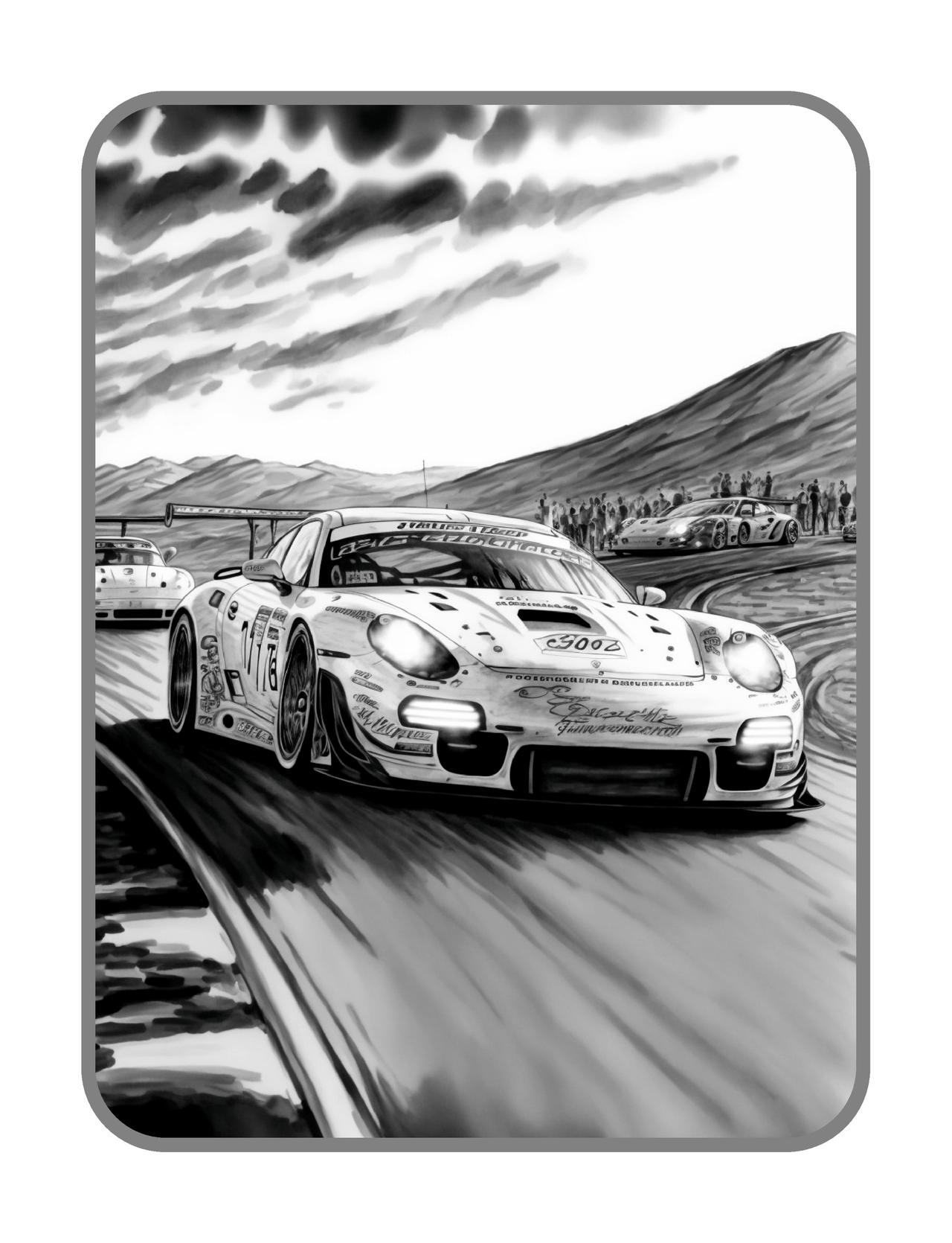 American racing coloring pages in premium quality by coloringbooksart on