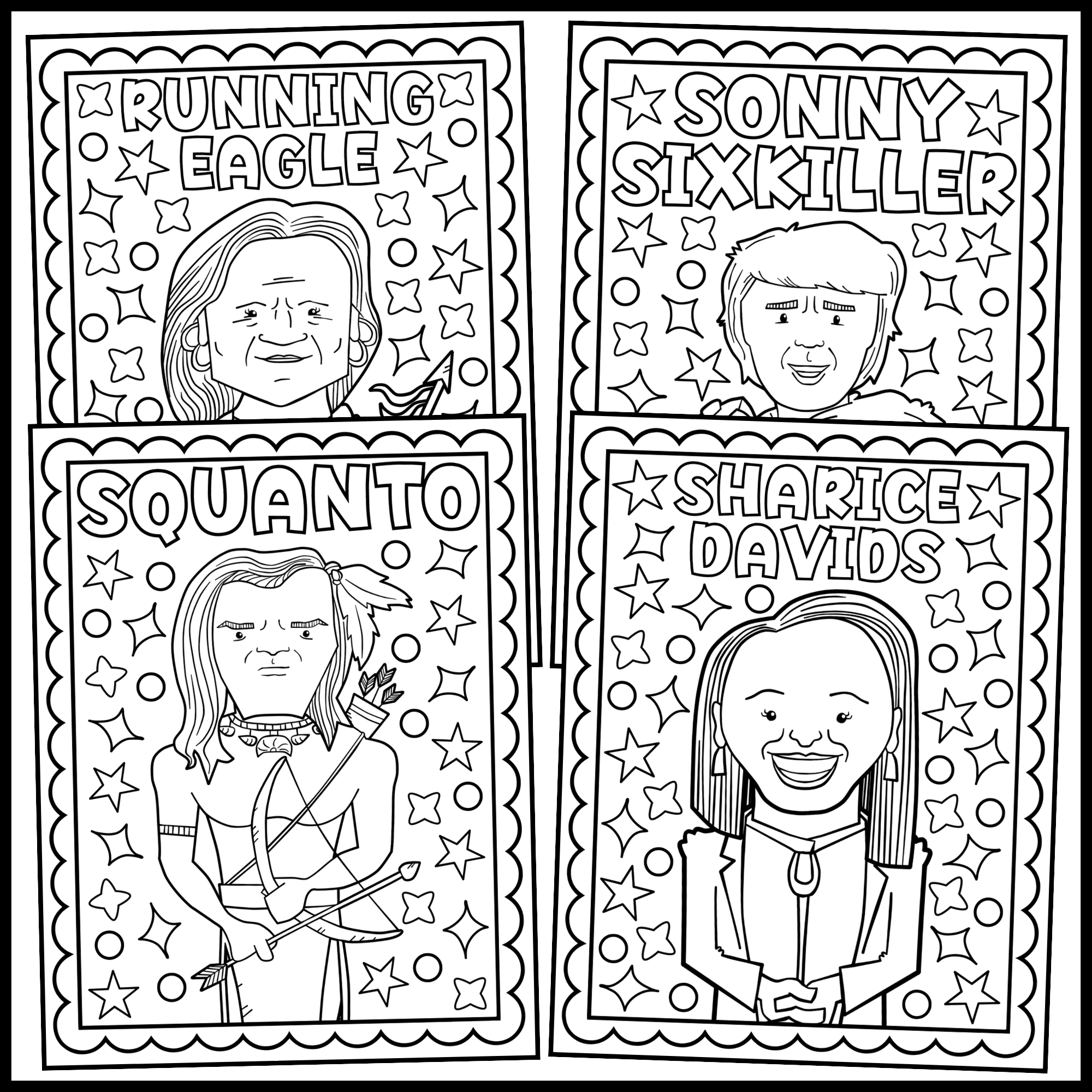 Native americans coloring pages â native american heritage month coloring pages made by teachers