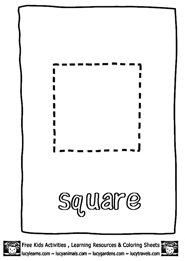 Square coloring pages free activities for kids coloring pages color