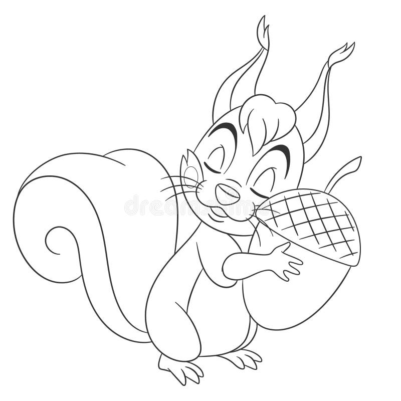 Acorn squirrel stock illustrations â acorn squirrel stock illustrations vectors clipart