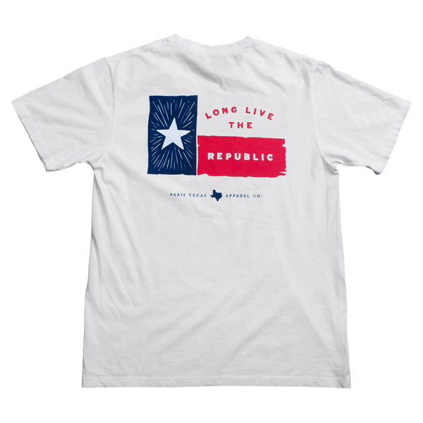 Lone star flag pocket t