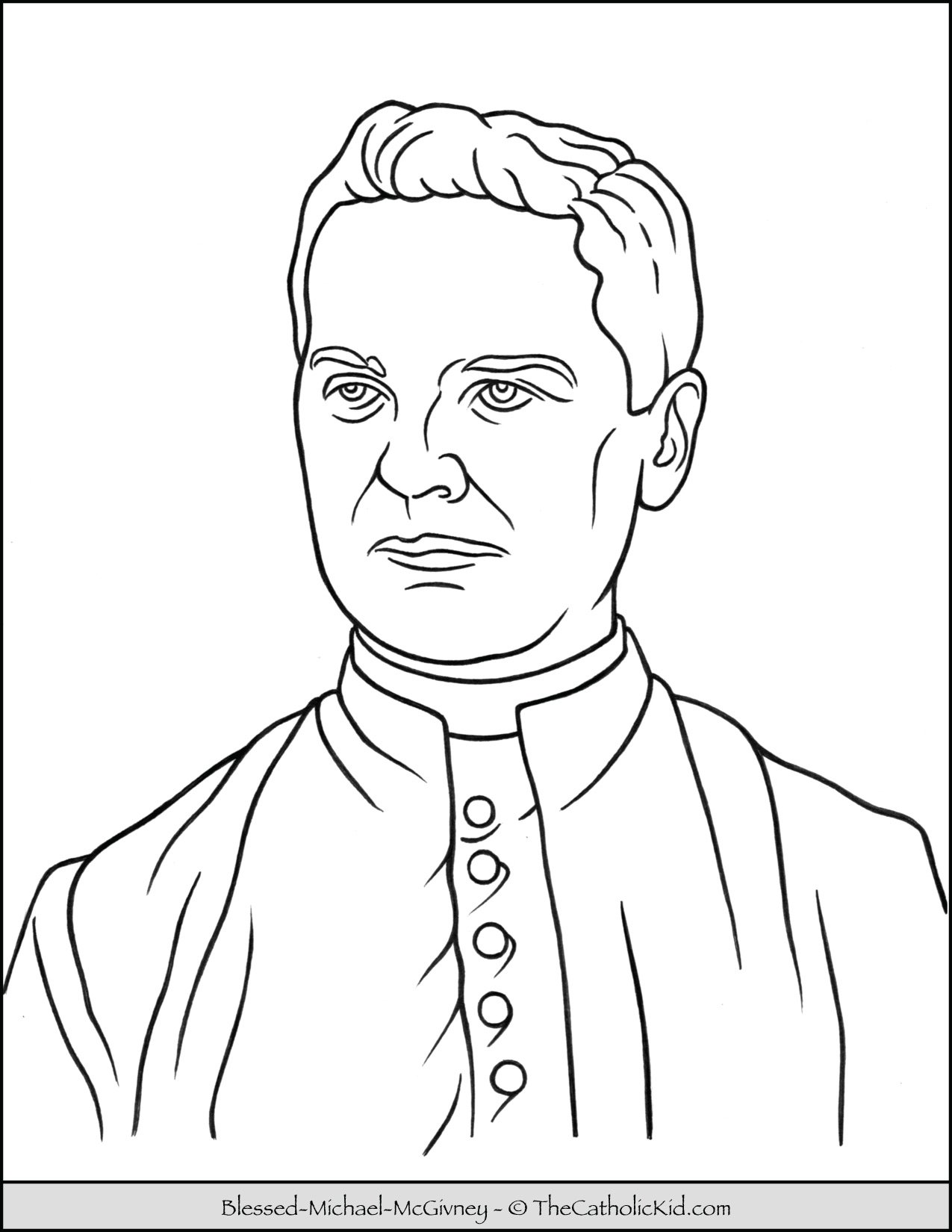 Saint coloring pages
