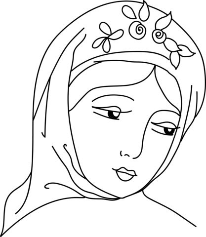Coiffure of greek woman in marmora island coloring page free printable coloring pages