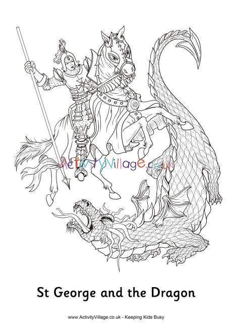 St george and the dragon louring page