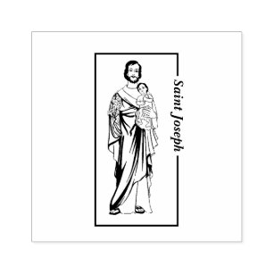 St joseph the worker rubber stamps