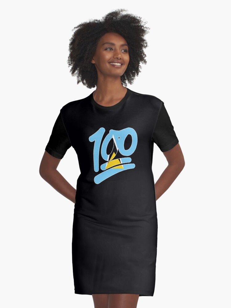 St lucia flag emoji graphic t