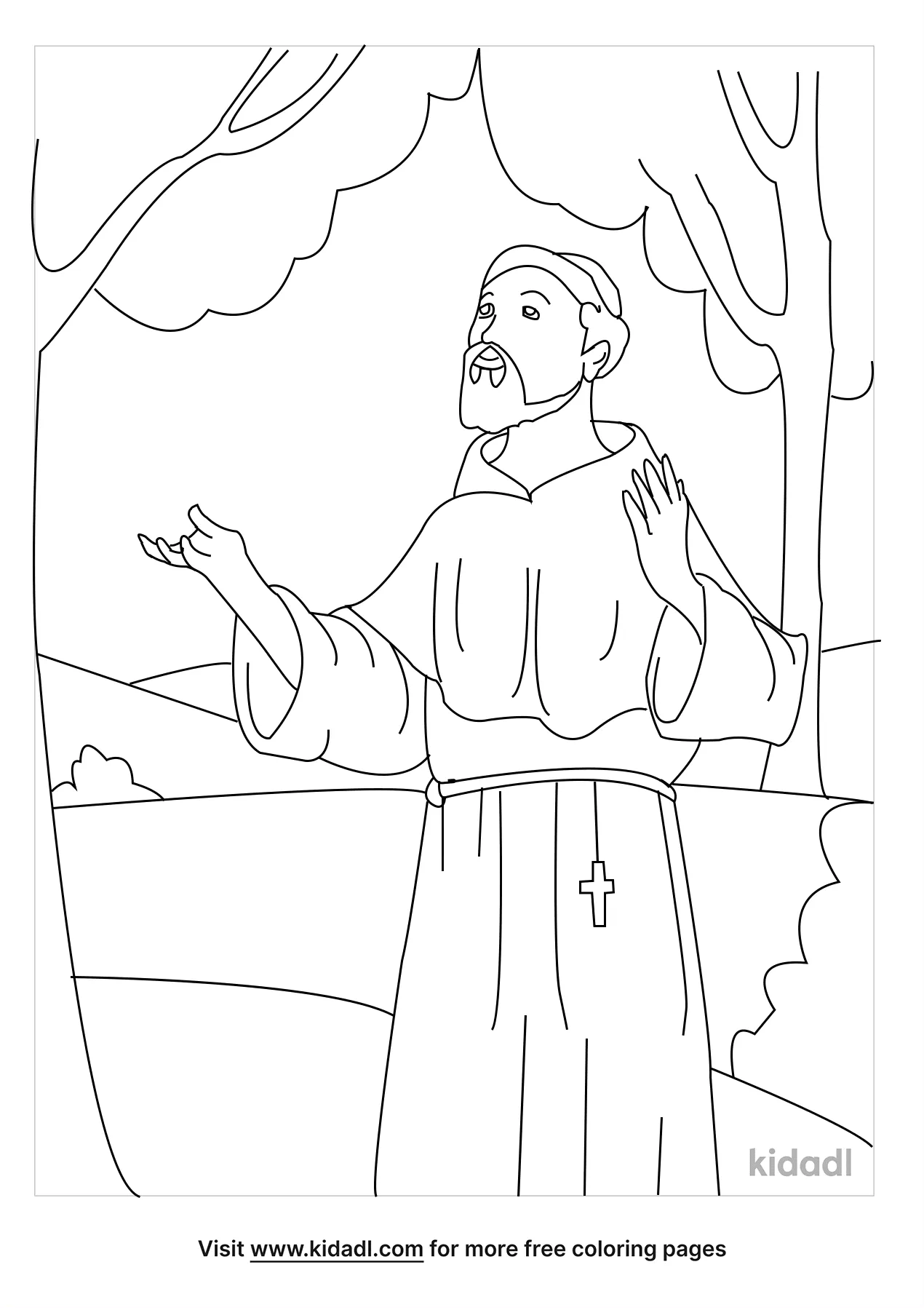 Free st martin de porres coloring page coloring page printables