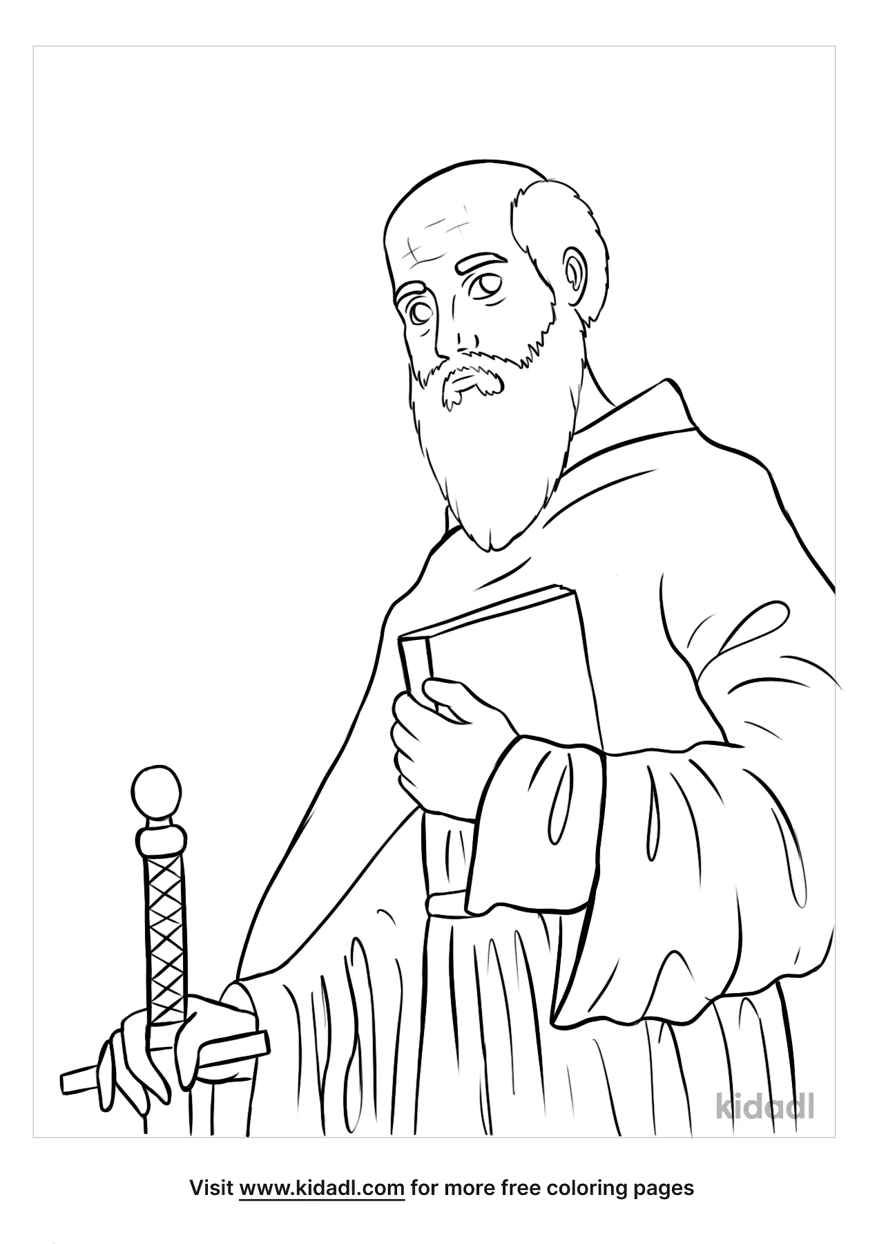 Free apostle paul coloring page coloring page printables