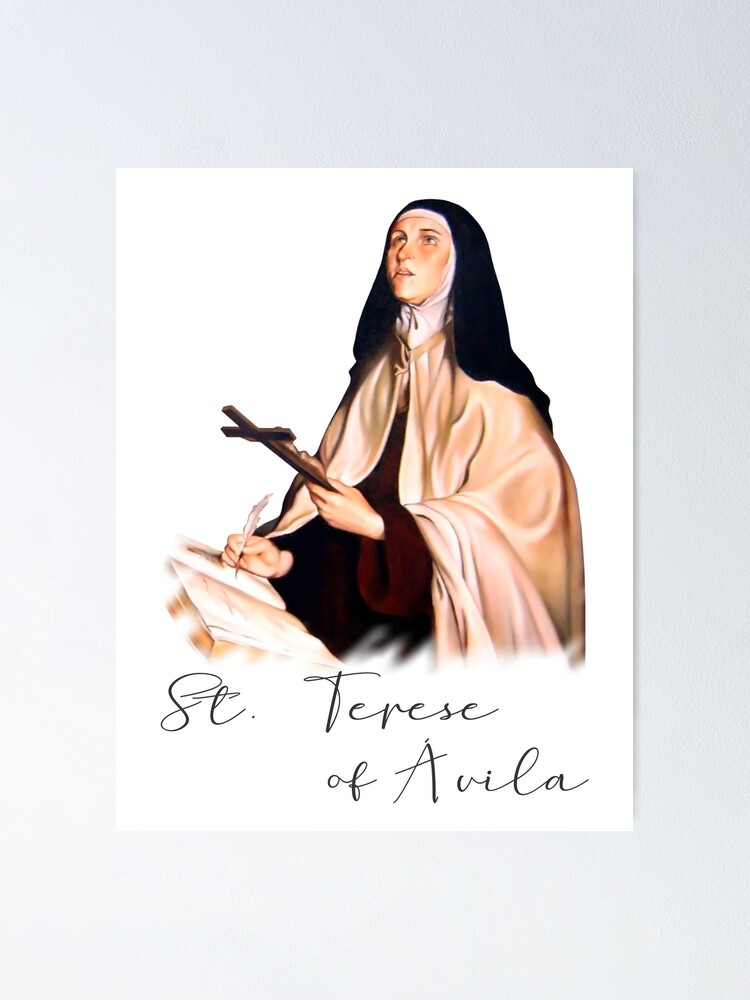 Saint teresa of avila poster for sale by alinerope