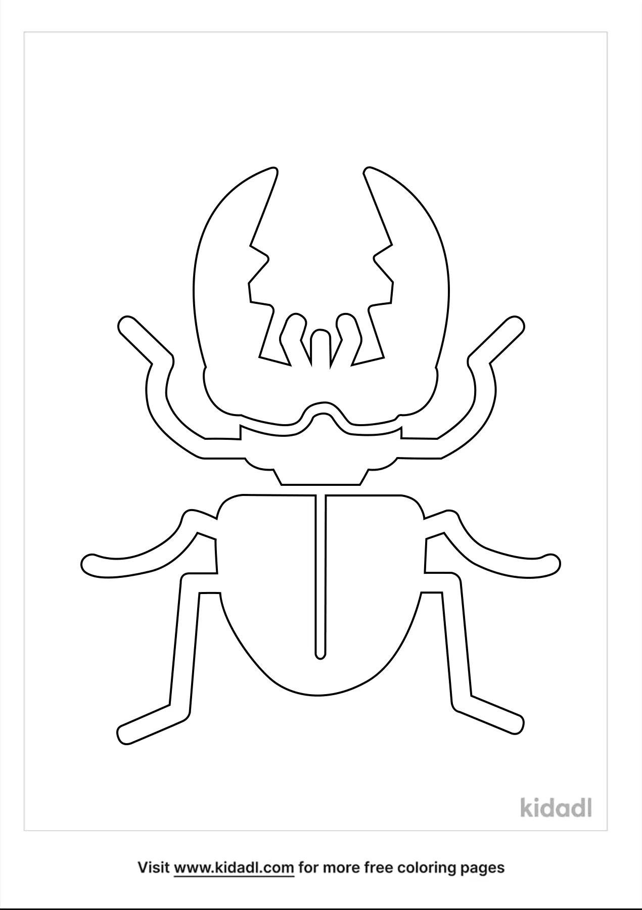 Free stag beetle coloring page coloring page printables