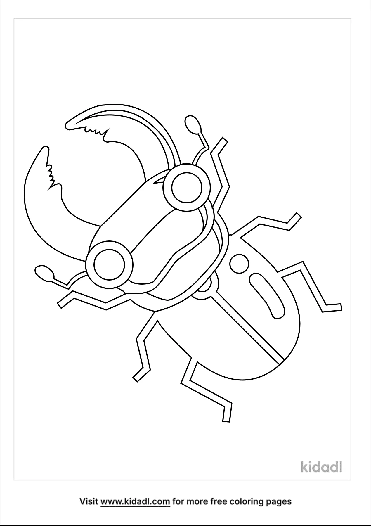 Free stag beetle coloring page coloring page printables