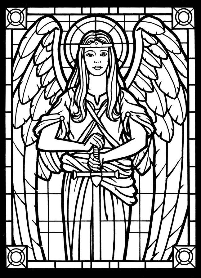 Amazing angels stained glass coloring book angel coloring pages coloring pages colouring pages
