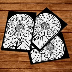 Stained glass flowers coloring book stain glass adults floral coloring book relaxation stress relief meditation presso mia books