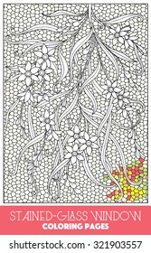 Stained glass coloring pages images stock photos d objects vectors
