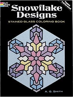 Snowflake designs stained glass coloring book â vermont snowflakes