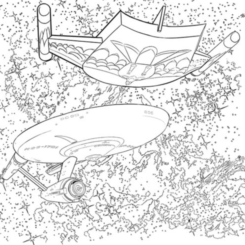 Star trek the original series adult colouring book