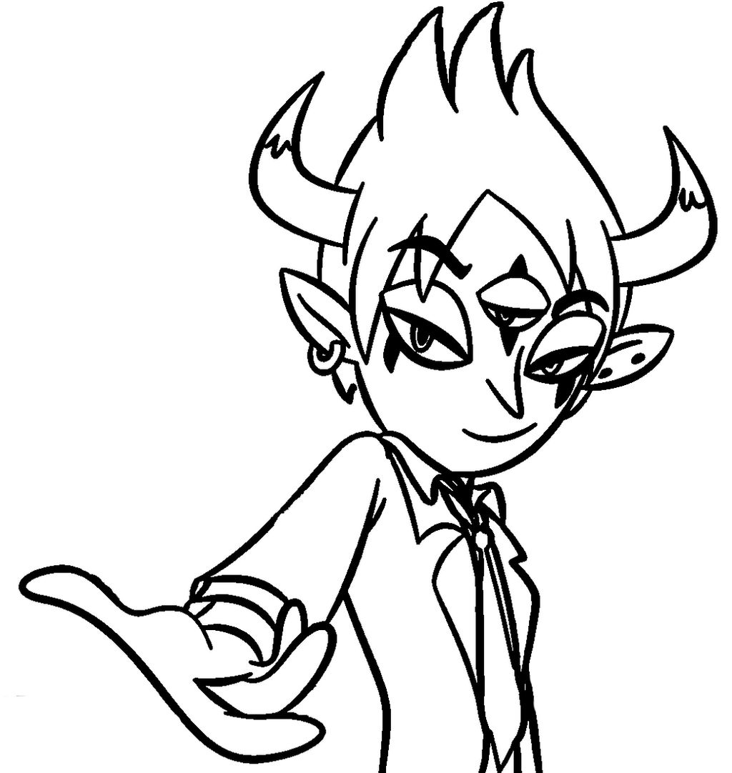 Tom coloring page star vs the forces of evil by sanorace on