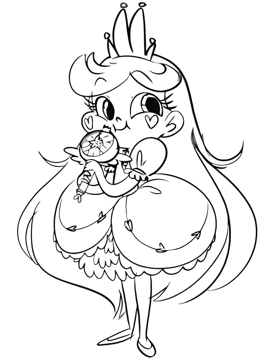 Star vs the forces of evil coloring pages
