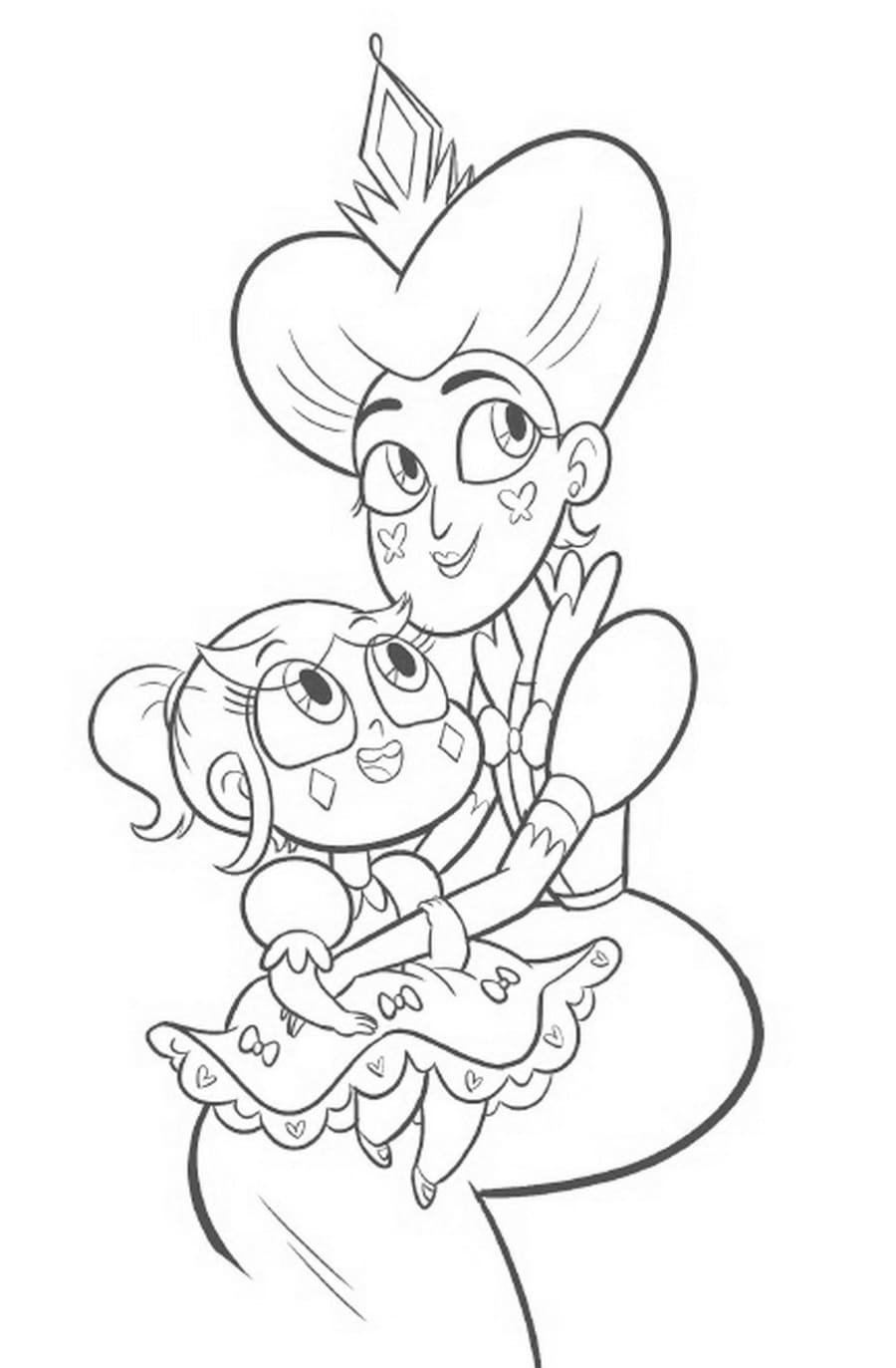 Star vs the forces of evil coloring pages print the princess
