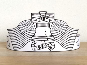 Statue of liberty crown printable coloring