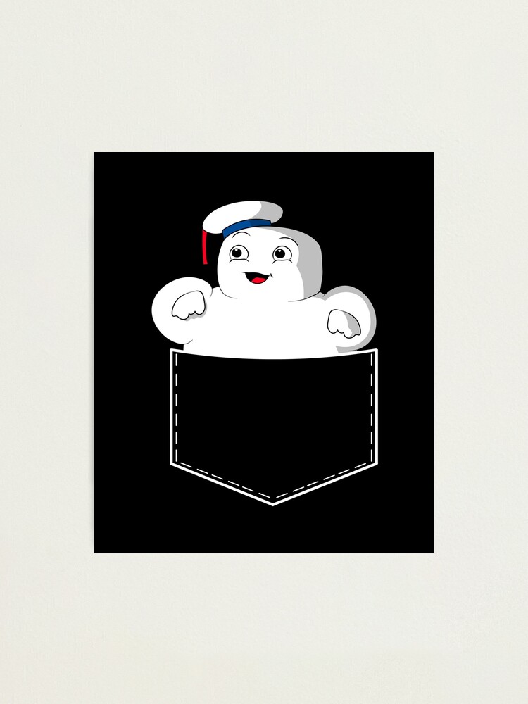 Baby stay puft in chest pocket marshmallow man in pocket photographic print by prodbynieco