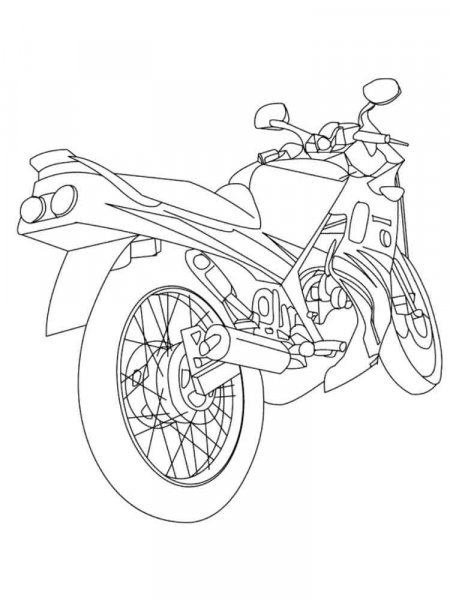 Motorcycles coloring pages