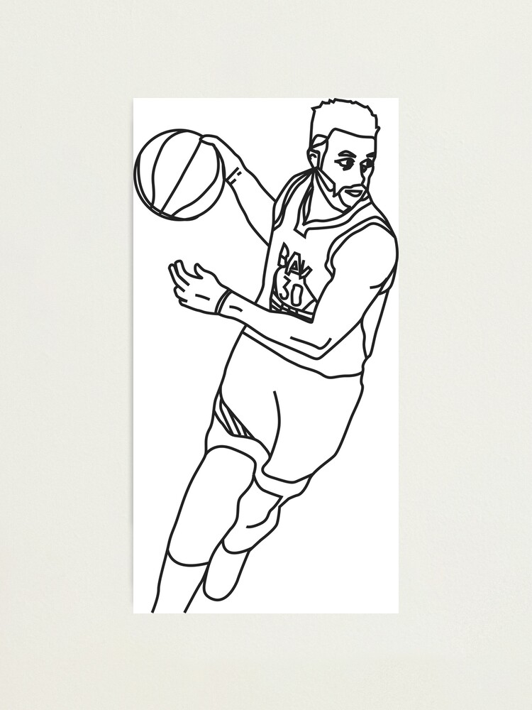 Stephen curry gsw photographic print for sale by third